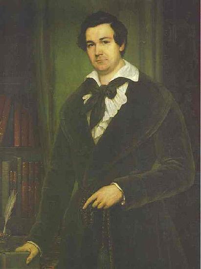 Vasily Tropinin Portrait of Vasily Karatygin, oil painting picture